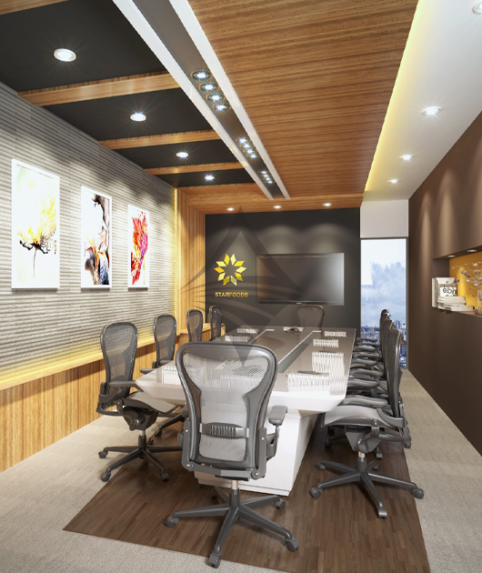 Commercial office of the best interior designing company in UAE